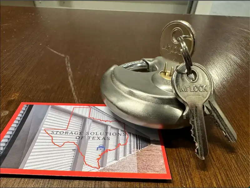 lock and key with storage solutions