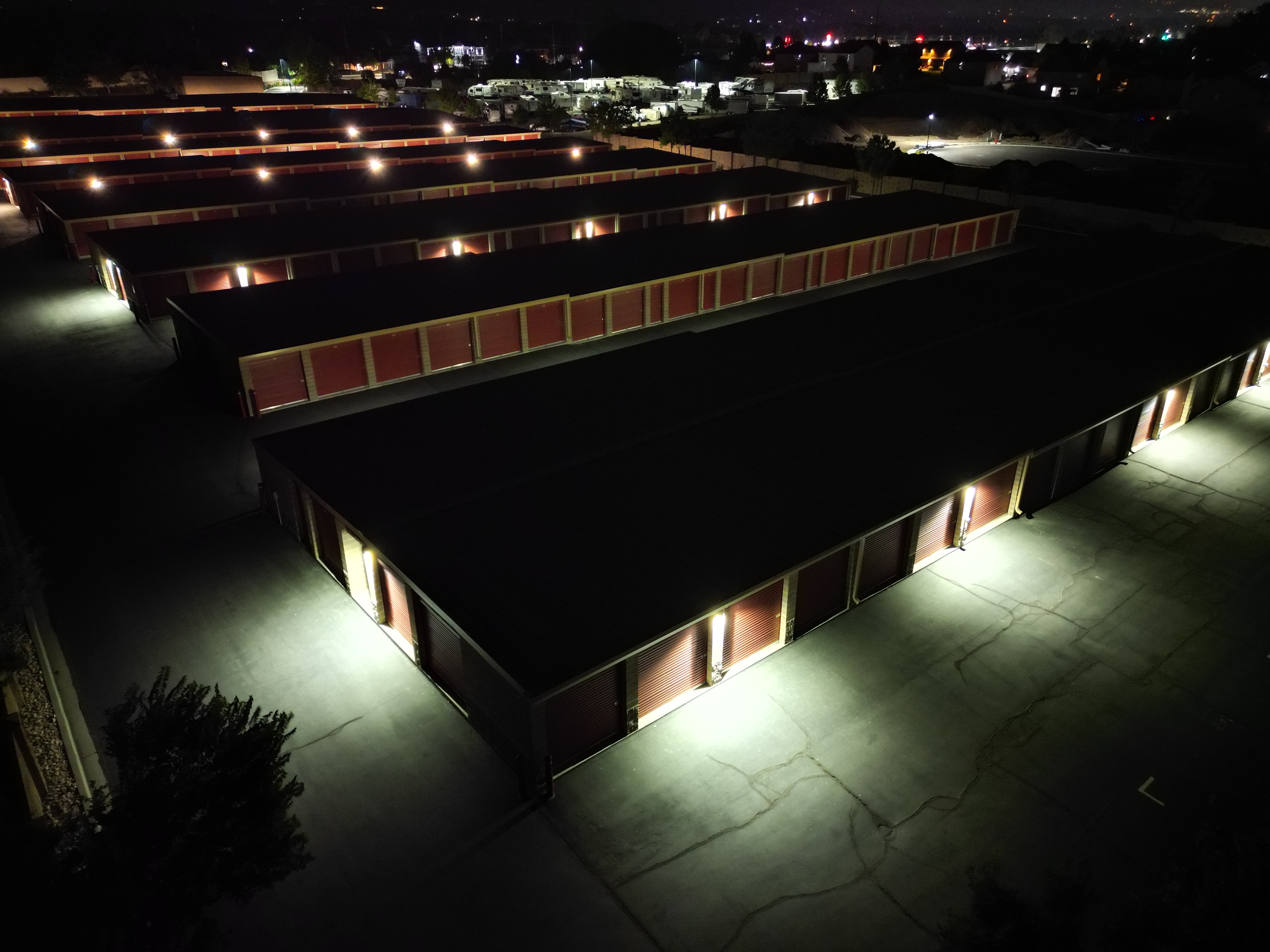 Bach Aerial Night Photo