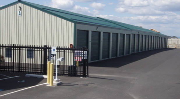 Lyons Self Storage secure gate access.