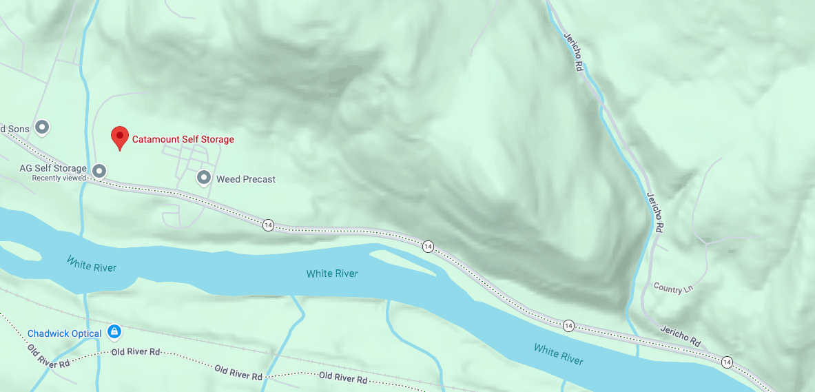 Catamount Self Storage Map Location