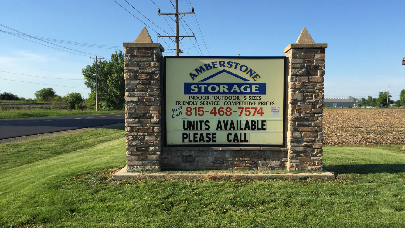 Amberstone Self Storage in Manteno, IL 60950, entrance
