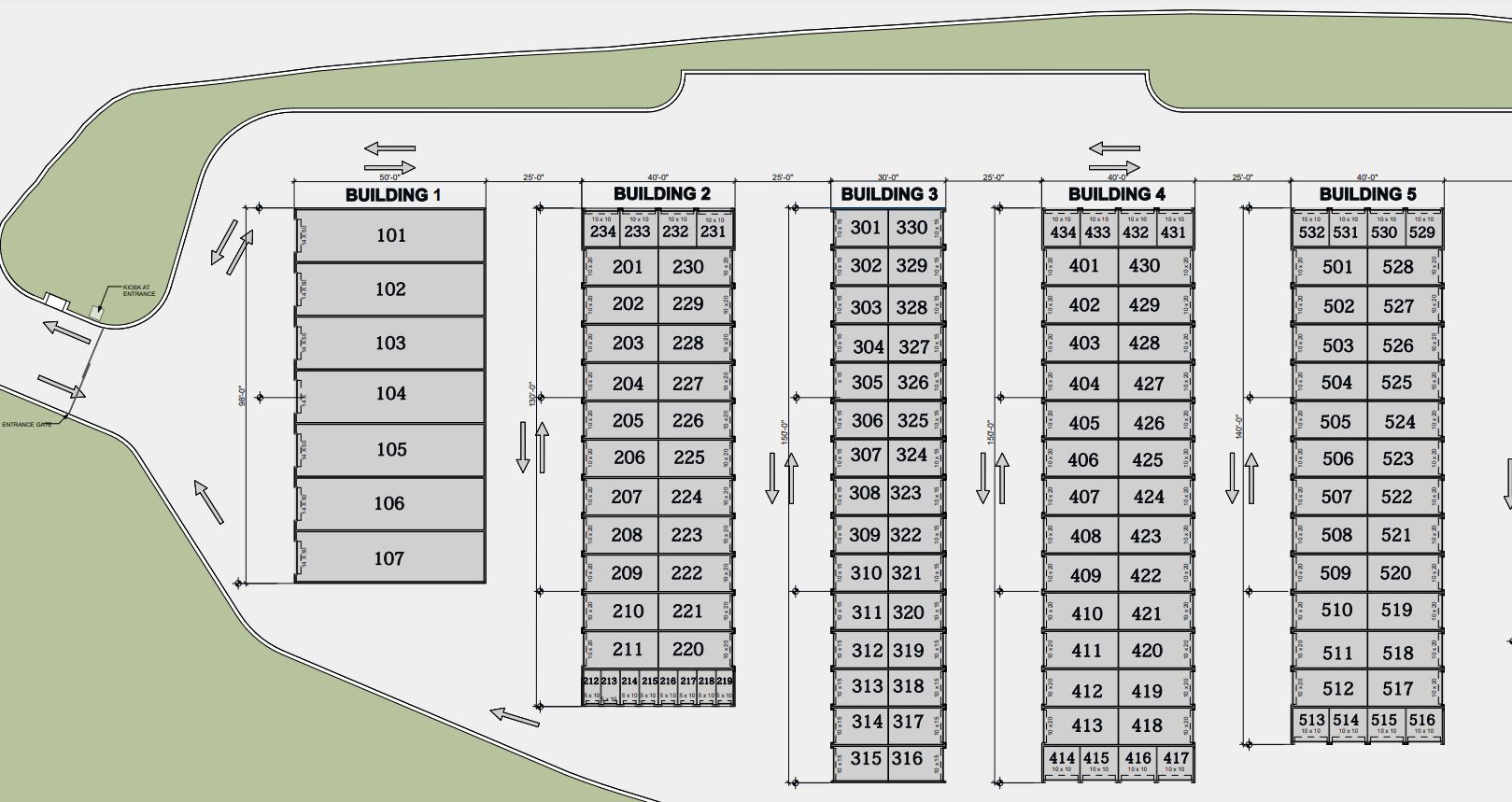 Secure Self Storage Map