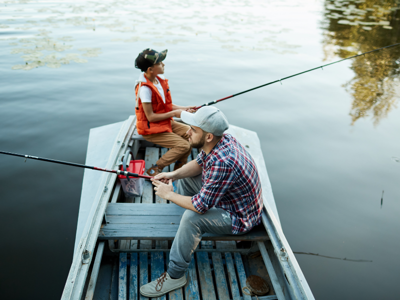 man-and-son-fishing