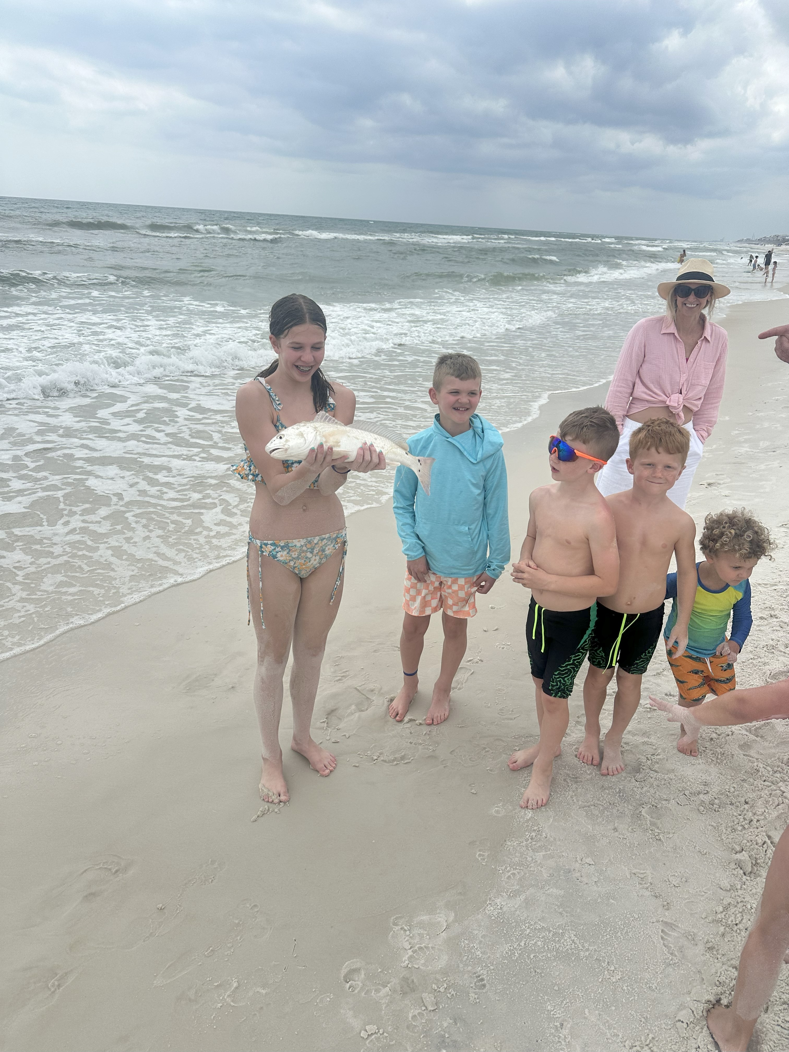 Children Surf Fishing in Santa Rosa Beach, FL