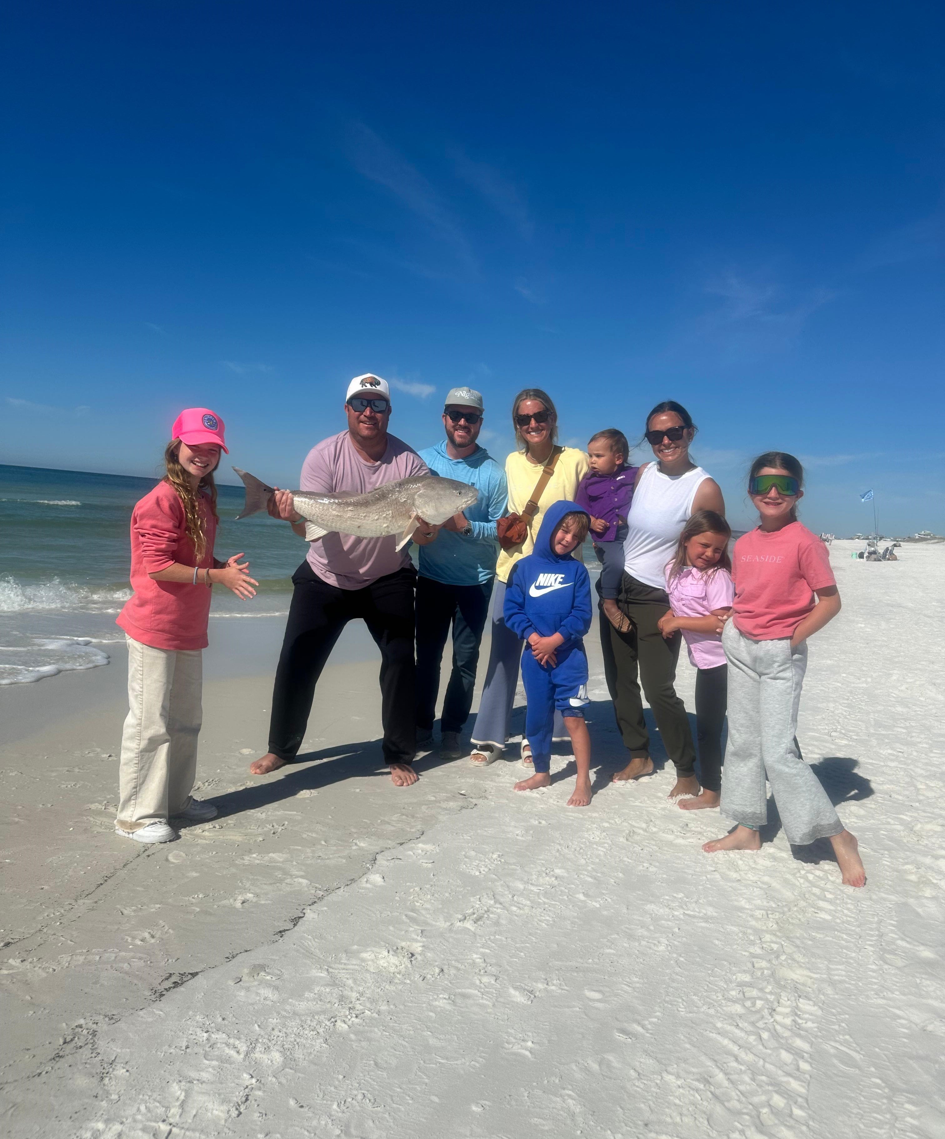 Family Experience Surf Fishing in Santa Rosa Beach, FL