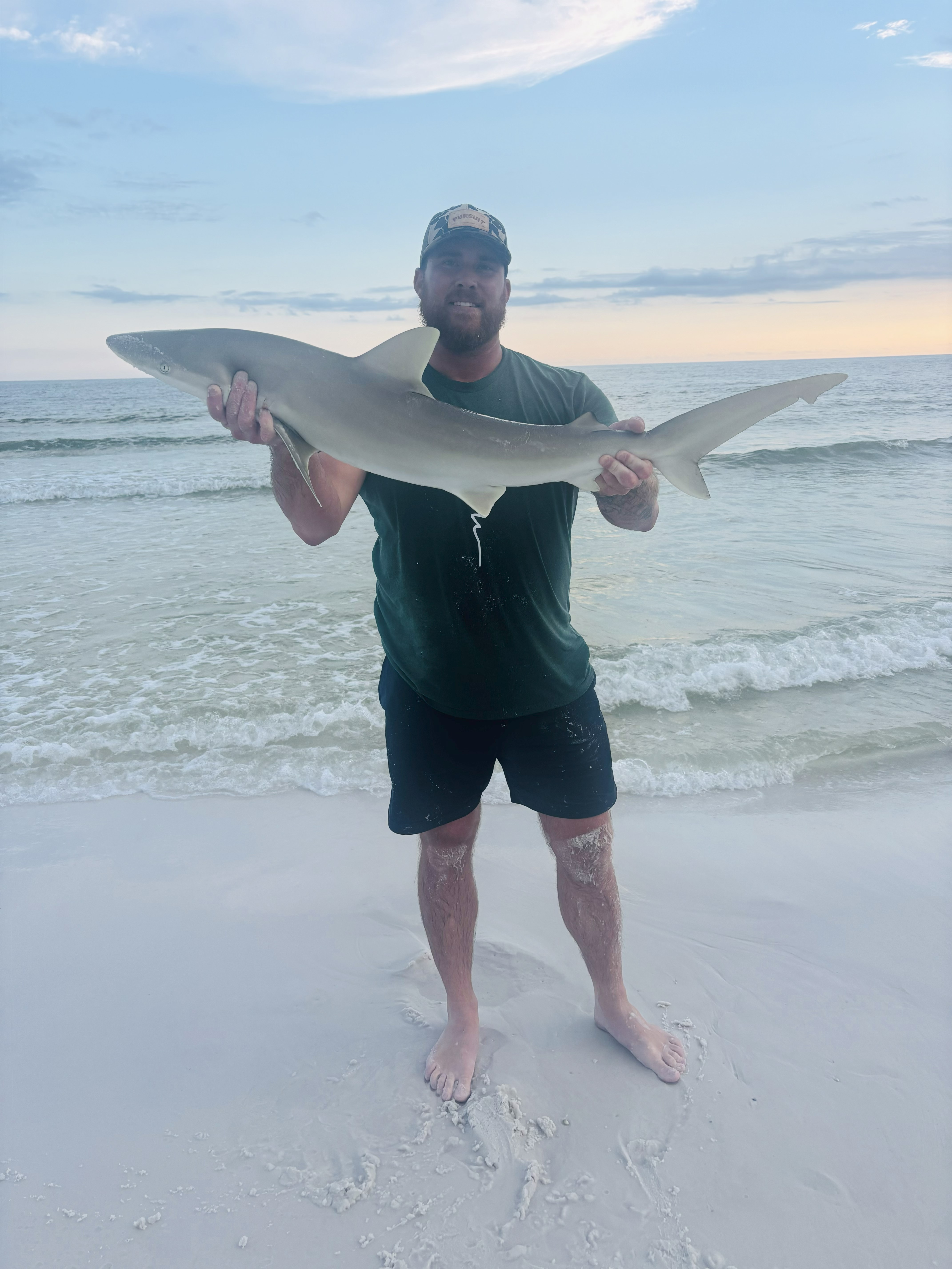 Happy Man with Large Fish in Santa Rosa Beach, FL