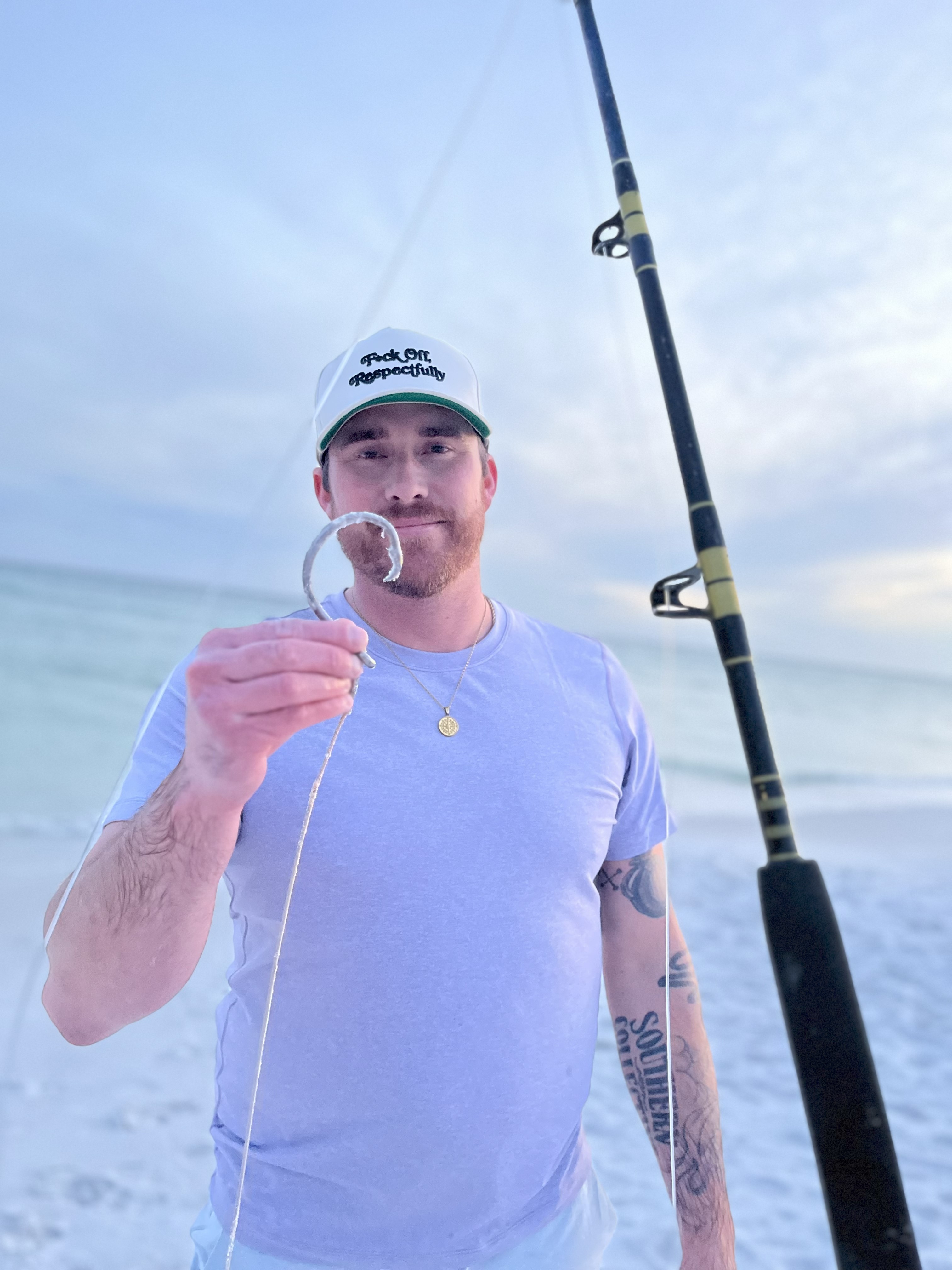 Man Fishing in Santa Rosa Beach, FL
