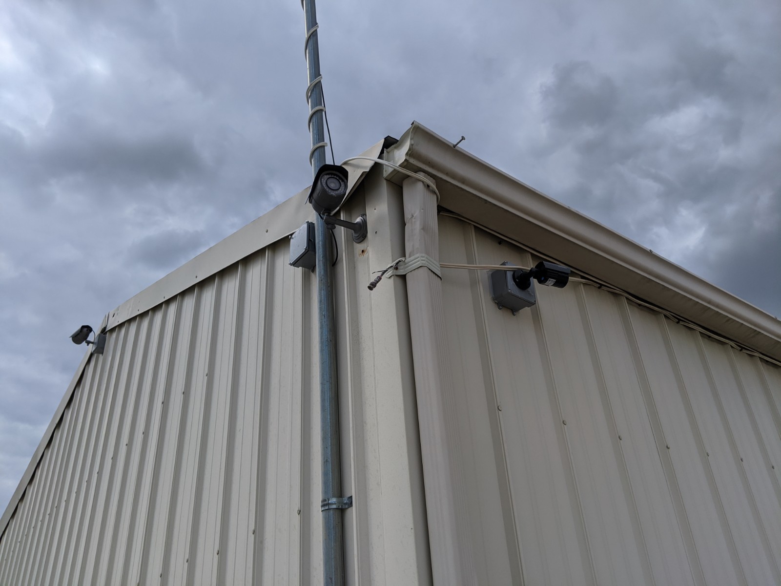 Security cameras provide secure storage