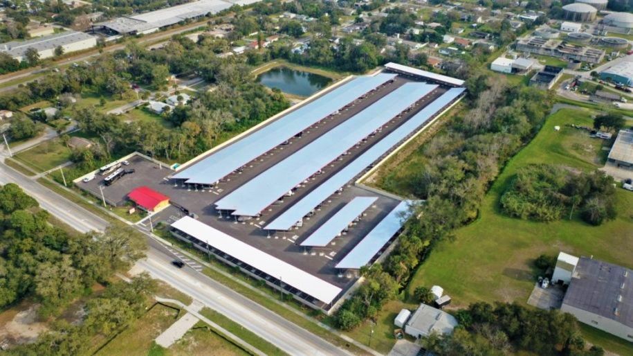 aerial view of barracuda boat & rv storage