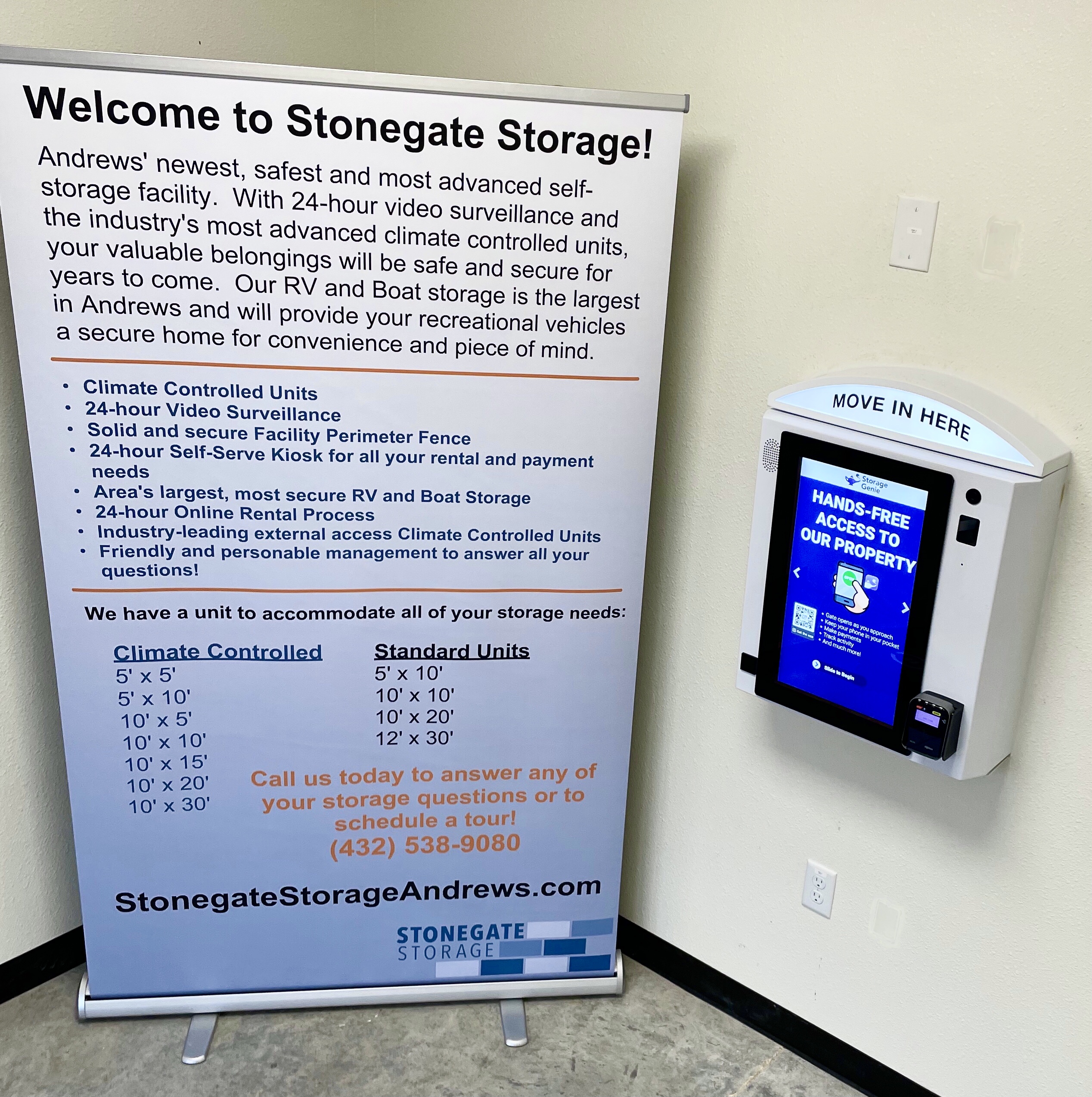 Kiosk Stonegate Storage