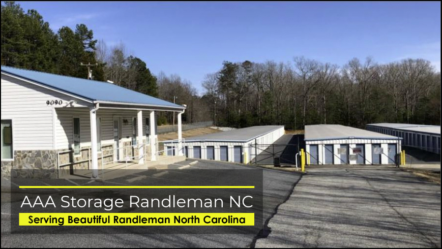 AAA Storage in the Piedmont Triad, in Randleman North Carolina