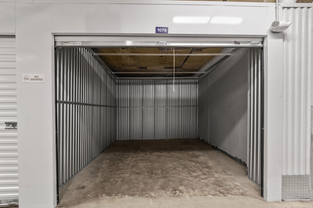 inside self storage unit