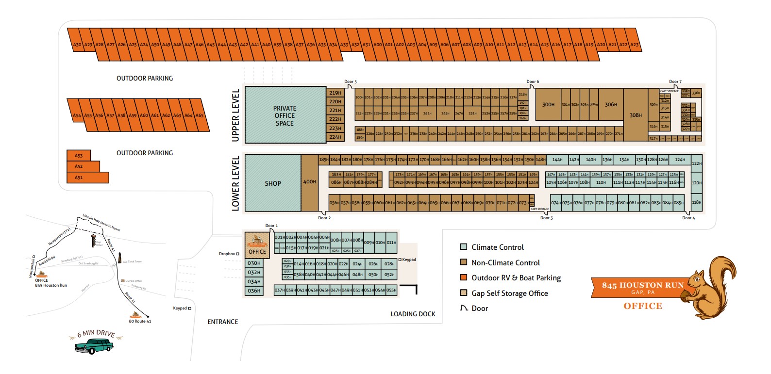 facility map - houston run