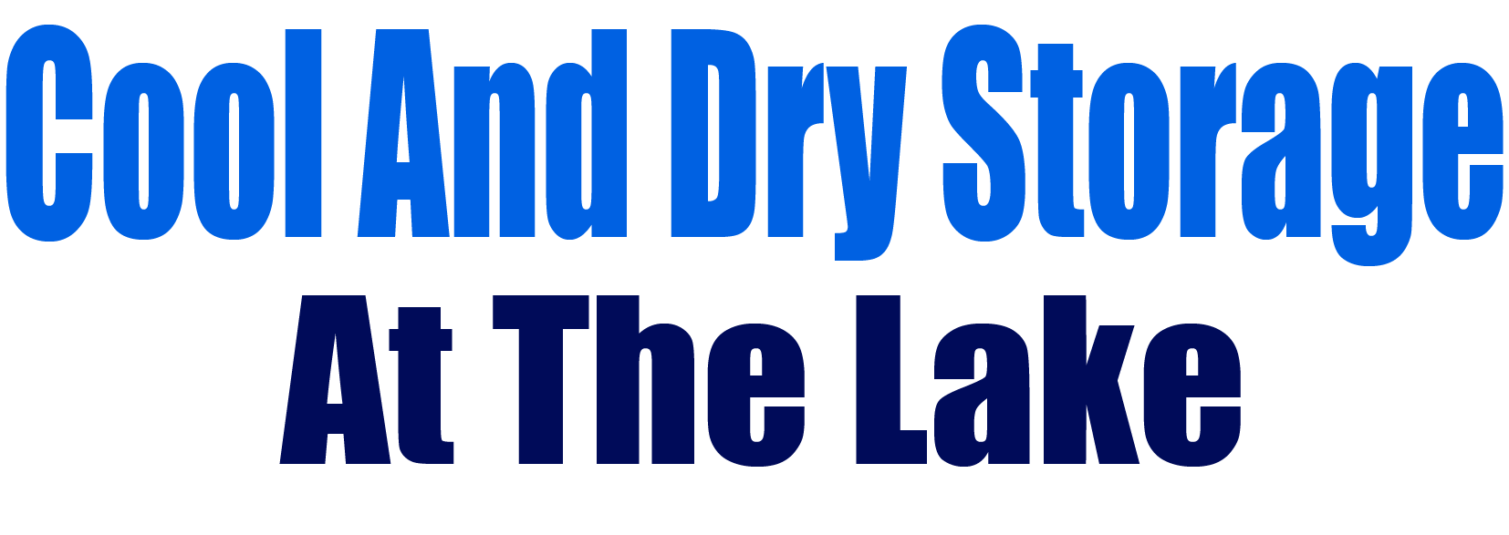 Cool and Dry Storage At The Lake Logo