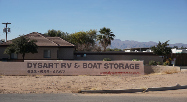 Dysart RV & Boat Storage sign