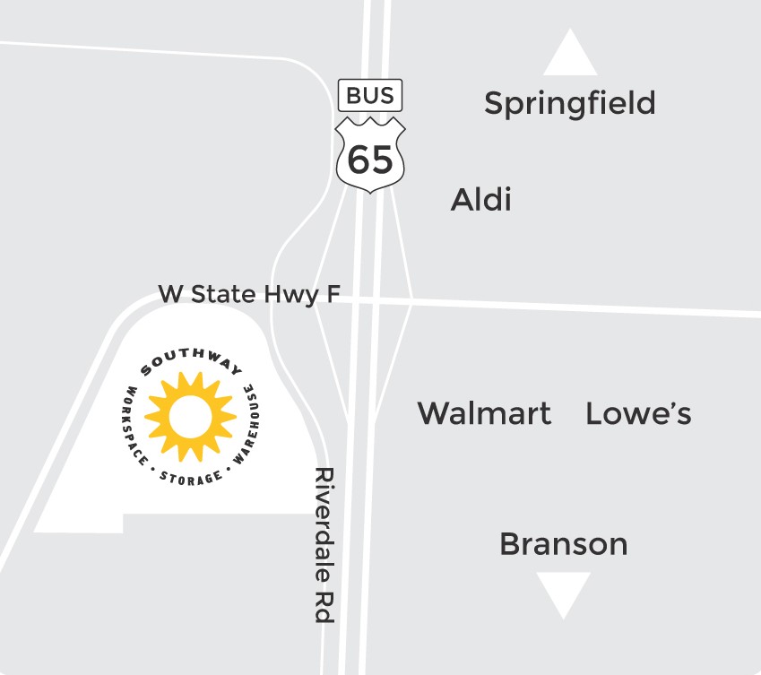 Map Location of Southway Storage in Ozark, MO Map Location of Southway Storage in Ozark, MO