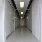 hallway of interior access storage units