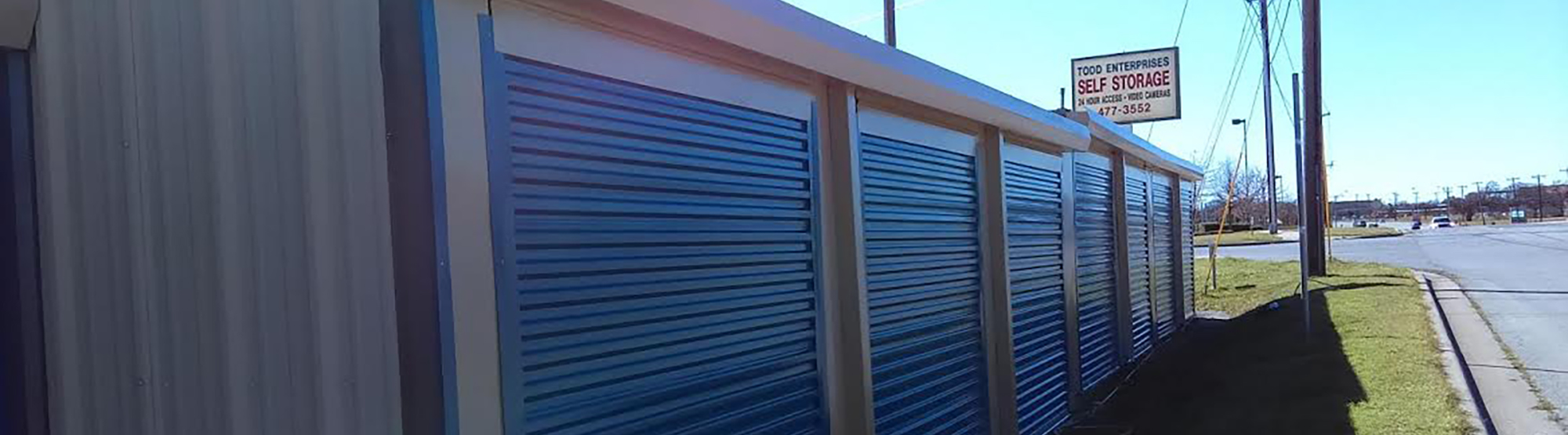 storage units with exterior access