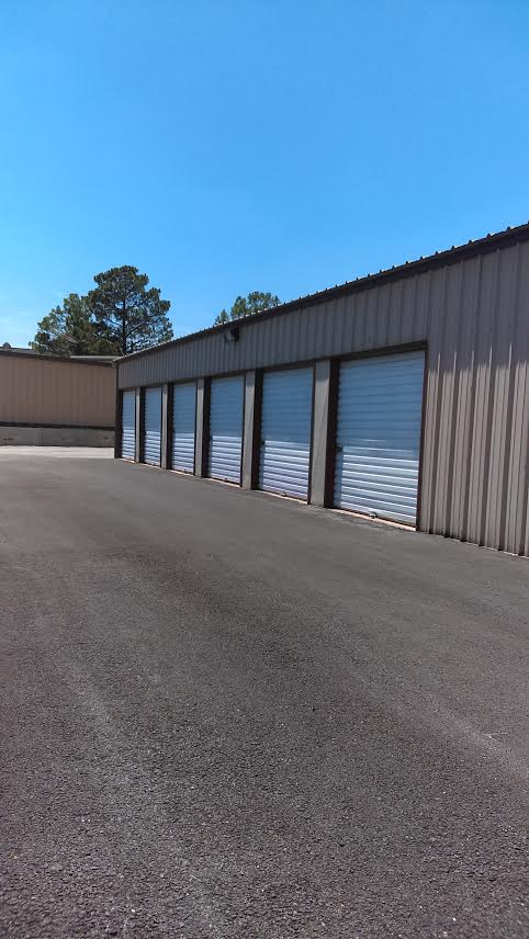 Convenient, drive-up storage in Mansfield, Tx Row of storage units with exterior access
